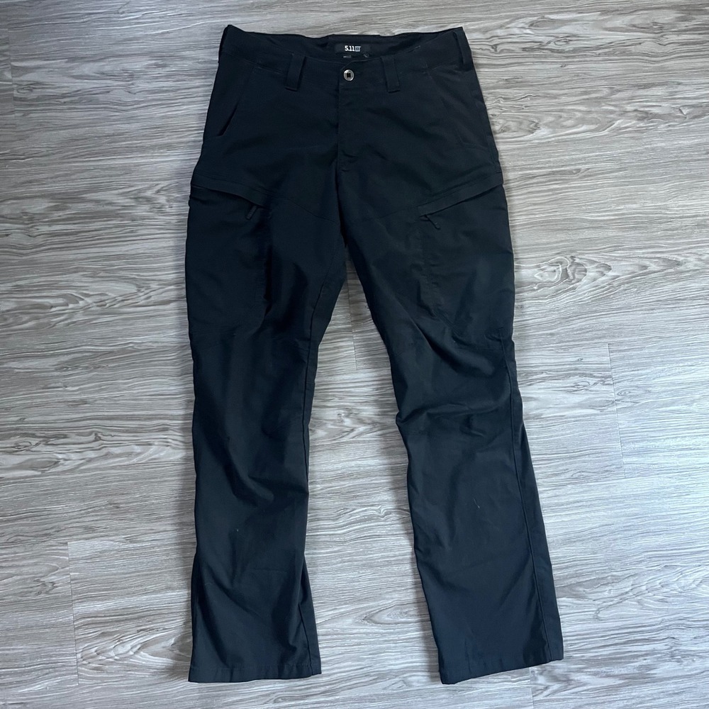 5.11 Tactical Mens Black Cargo Pants Straight Leg Outdoor Work Trousers 32x32